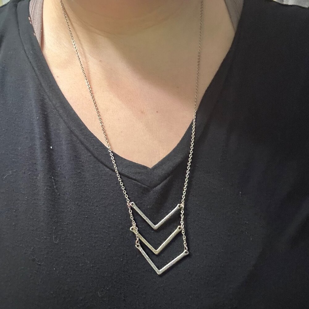 Gold + Silver Arrow Necklace